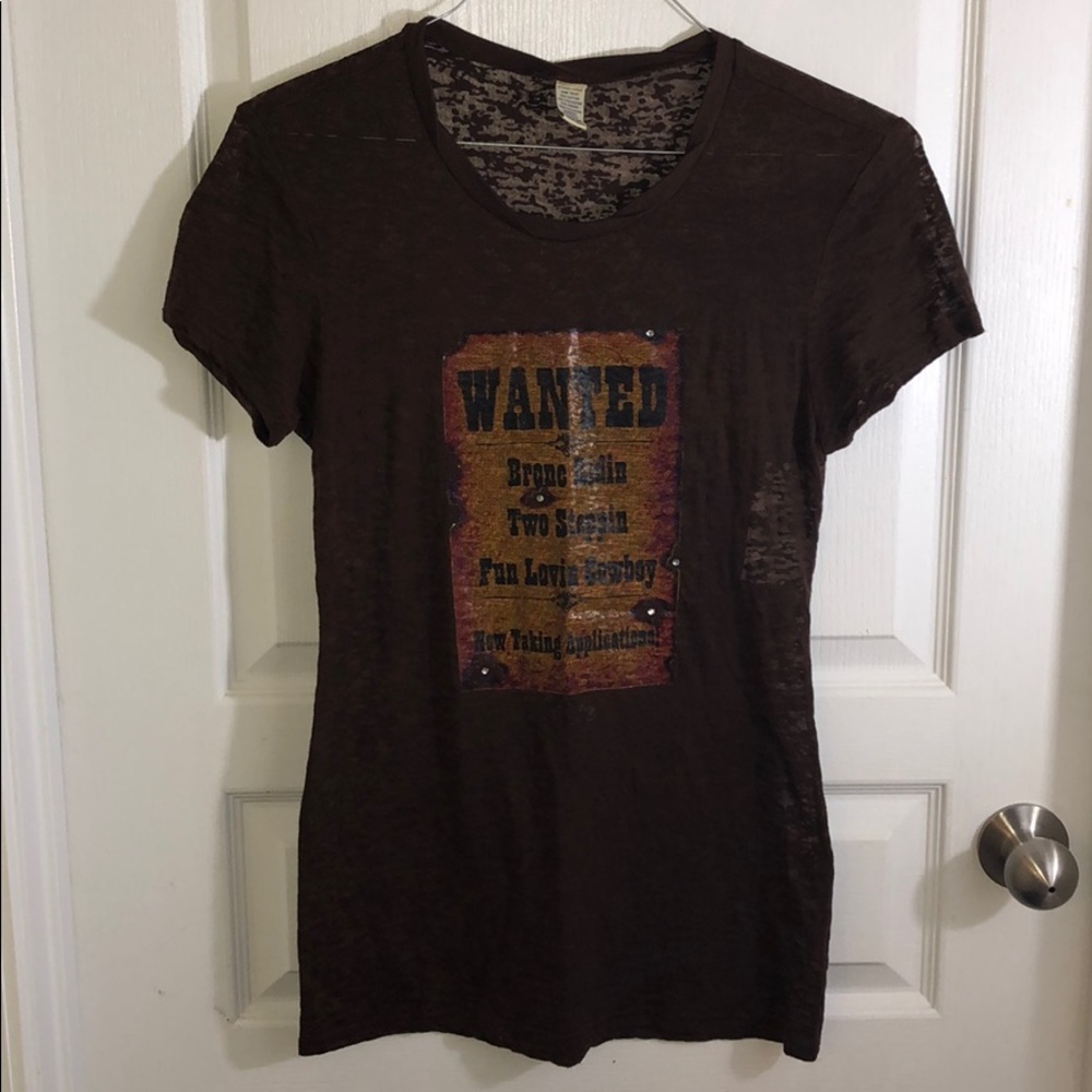 Royalty Ranch Cowboy Wanted Novelty Tee